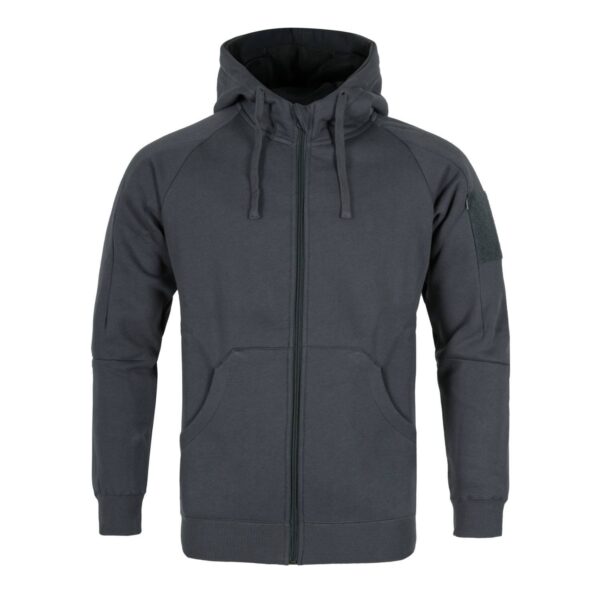 TACTICAL SWEATSHIRT HELIKON-TEX URBAN TACTICAL HOODIE LITE (FULLZIP) ® made of thick stretch cotton blend fabric
